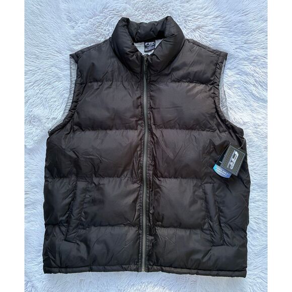 NWT Men’s SZ XL FTP Feel The Power Black Feel Dry Comfort Puffer Vest - Picture 1 of 7
